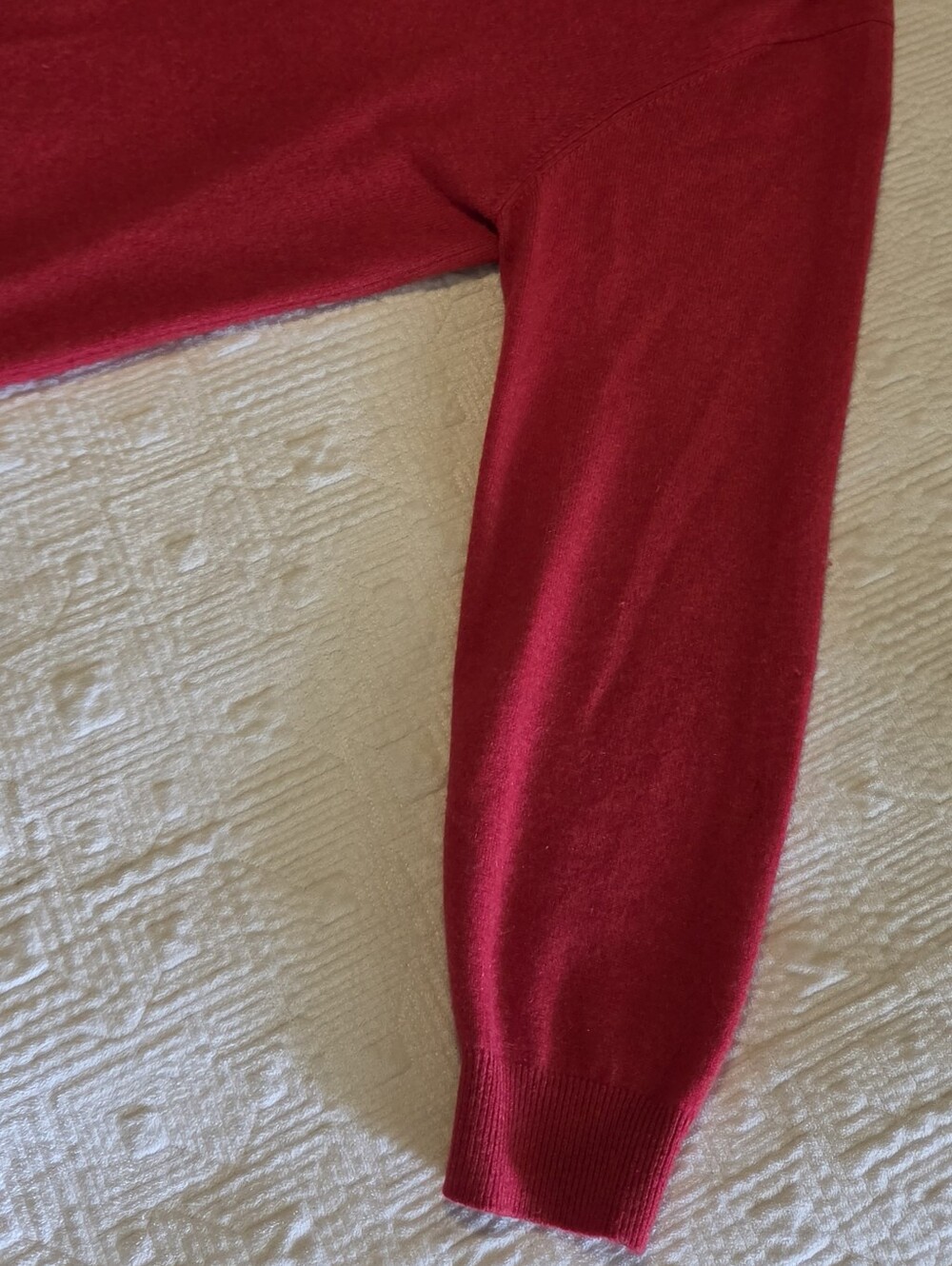 Lands' End Men's Cashmere Crewneck Sweater, Size Large View 4